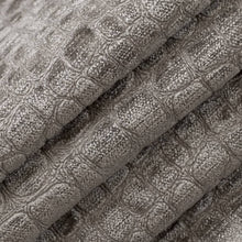 Load image into Gallery viewer, Heavy Duty Grey Alligator Reptile Chenille Animal Pattern Upholstery Fabric