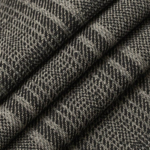 Grey Black Taupe Tartan Plaid Upholstery Fabric