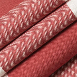 White Red Buffalo Check Plaid Upholstery Fabric