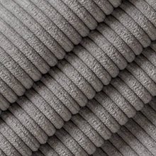 Load image into Gallery viewer, Heavy Duty Fade Resistan Metal Grey Corduroy Upholstery Fabric