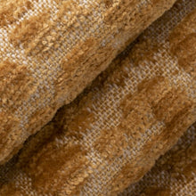 Load image into Gallery viewer, Heavy Duty Mustard Gold Cheetah Animal Pattern Chenille Upholstery Fabric