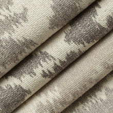 Load image into Gallery viewer, Heavy Duty Grey Taupe Cream Ikat Ethnic Geometric Upholstery Fabric