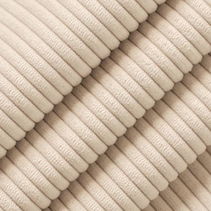 Heavy Duty Fade Resistant Bisque Beige Corduroy Upholstery Fabric