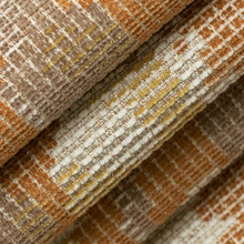 Load image into Gallery viewer, Fade Resistant Mustard Gold Cream Grey Floral Chenille Upholstery Fabric