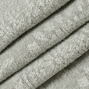 Stain Resistant Aqua Blue Grey Chenille Medallion Upholstery Drapery Fabric