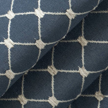 Load image into Gallery viewer, Heavy Duty Tufted Diamond Navy Blue Upholstery Drapery Fabric