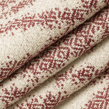 Load image into Gallery viewer, Cream Rusty Red Abstract Upholstery Fabric