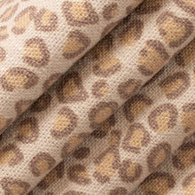 Load image into Gallery viewer, Heavy Duty Taupe Mustard Cheetah Ocelot Animal Pattern Upholstery Fabric