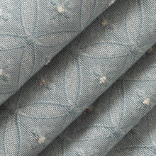 Load image into Gallery viewer, Heavy Duty Victorian Medallion Antique Teal Azure Upholstery Drapery Fabric