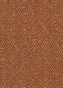 Rysty Red Beige Geometric Chenille Upholstery Fabric