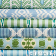 Load image into Gallery viewer, Pair of Custom Made Schumacher Kai Striped Ikat Pillow Covers - Both Sides