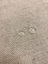 Load image into Gallery viewer, 1.3 Yard Designer Water &amp; Stain Resistant Beige Cream Geometric MCM Mid Century Modern Tweed Upholstery Fabric WHS 4584