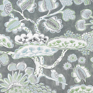 Set of Two Made to Order Thibaut Tree House Side Drapery Panels