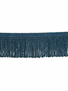 4.75" Wide Navy Blue Teal Tassel Bullion Fringe Trim