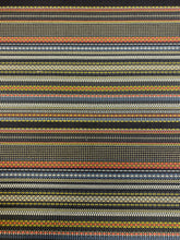 Load image into Gallery viewer, Paul Smith Point Maharam Slate Khaki Black Blue Red Green Stripe Upholstery Fabric STA 5050
