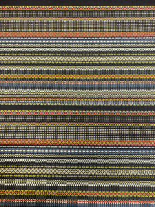 Paul Smith Point Maharam Slate Khaki Black Blue Red Green Stripe Upholstery Fabric STA 5050