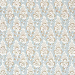 Set of Two Made to Order Thibaut Cornwall Side Drapery Panels