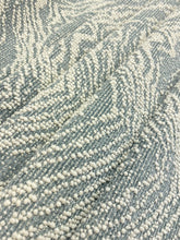 Load image into Gallery viewer, Cowtan &amp; Tout Idaho Ocean Wool Blend Blue Cream Abstract Boucle Upholstery Fabric STA 5013