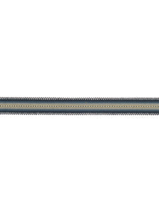 1.4" Wide Navy Blue Beige Stripe Drapery Gimp Tape Trim