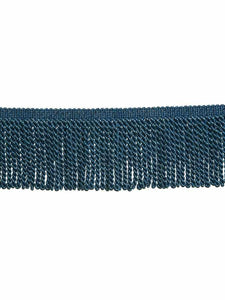 4.75" Wide Navy Blue Teal Tassel Bullion Fringe Trim