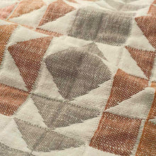 Load image into Gallery viewer, Beige Coral Burnt Orange Brown Geometric Matelasse Upholstery Fabric