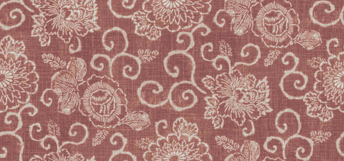Stain Resistant Rose Cream Floral Cotton Upholstery Drapery Fabric