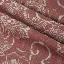 Load image into Gallery viewer, Stain Resistant Rose Cream Floral Cotton Upholstery Drapery Fabric