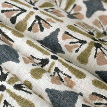 Load image into Gallery viewer, Linen Rayon Ivory Charcoal Black Mustard Brown Mauve Upholstery Drapery Fabric