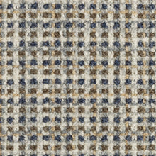 Load image into Gallery viewer, Pollack Tweedie Clock Tower French Blue Grey Off White Beige MCM Wool Blend Tweed Chenille Upholstery Fabric