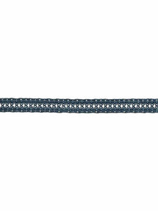 1.25" Wide Navy Blue Teal Braid Gimp Tape Trim
