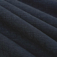 Load image into Gallery viewer, Shimmery Navy Blue Faux Linen Upholstery Drapery Fabric