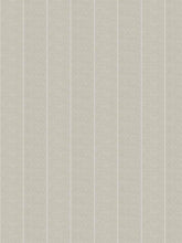 Load image into Gallery viewer, 120” Wide Semi Sheer Powder Grey Linen Stripe Herringbone Drapery Fabric FB