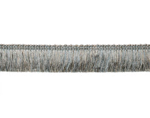 Load image into Gallery viewer, 1.75" Wide Seafoam Aqua Blue Brush Upholstery Fringe Trim