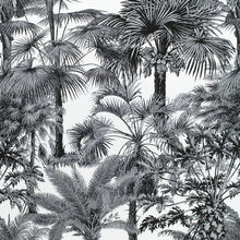 Load image into Gallery viewer, Set of Two Made to Order Thibaut Palm Botanical Side Drapery Panels