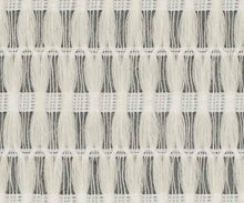 Load image into Gallery viewer, 124” Wide Semi Sheer Vanilla Cream Geometric Drapery Fabric FB