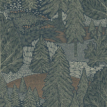 Load image into Gallery viewer, Schumacher Northern Fores Wallpaper 4701 / Spruce