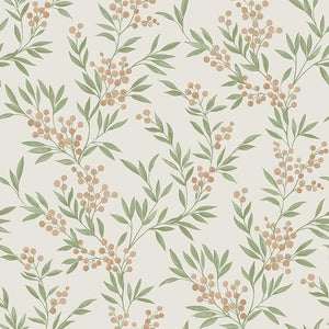 Schumacher Forest Berries Wallpaper 4714 / Leaf And Stone