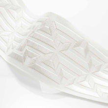 Load image into Gallery viewer, 4" Wide White Ivory Embroidered Geometric Drapery Tape Trim