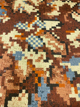 Load image into Gallery viewer, Diego Spice Larsen Burgundy Red Black Teal Yellow Kilim Upholstery Fabric STA 5184