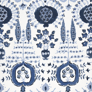 Set of Two Made to Order Thibaut Mendoza Suzani Side Drapery Panels