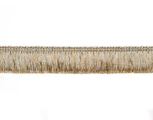 Load image into Gallery viewer, 1.75" Wide Mustard Gold Beige Brush Upholstery Fringe Trim