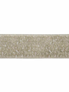 4" Wide Animal Pattern Beige Cream Velvet Drapery Tape Trim