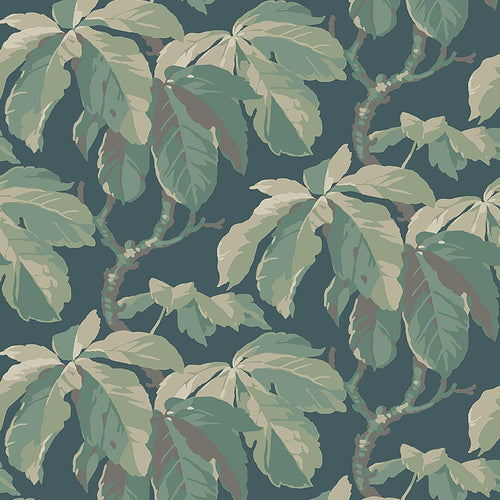 Schumacher Kastanj Wallpaper 4838 / Spruce