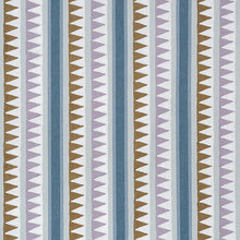 Load image into Gallery viewer, Set of Two Made to Order Thibaut Lomita Stripe Side Drapery Panels