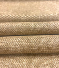 Load image into Gallery viewer, Designer Taupe Beige MCM Mid Century Modern Tweed Linen Viscose Upholstery Fabric WHS 4587
