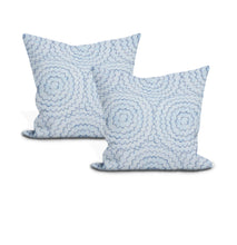 Load image into Gallery viewer, Pair of Custom Made Schumacher Feather Bloom Pillow Covers - Both Sides