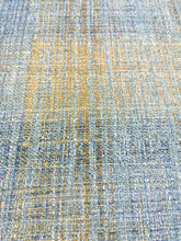 Load image into Gallery viewer, Brentano 4589 Astral Floating Lantern Blue Copper MCM Mid Century Modern Tweed Upholstery Drapery Fabric STA 5081