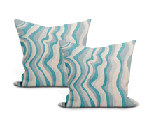 Load image into Gallery viewer, Pair of Custom Made Schumacher Swirl Velvet Pillow Covers - Both Sides