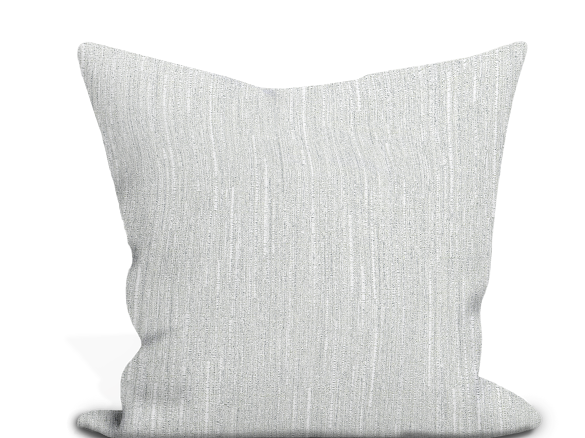 Custom Pillow Cover in Geometric Abstract Thibaut Zeta in Platinum - One Side