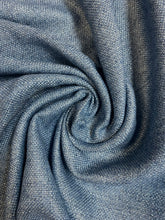 Load image into Gallery viewer, Designer French Blue Linen Viscose MCM Mid Century Modern Upholstery Fabric WHS 4653